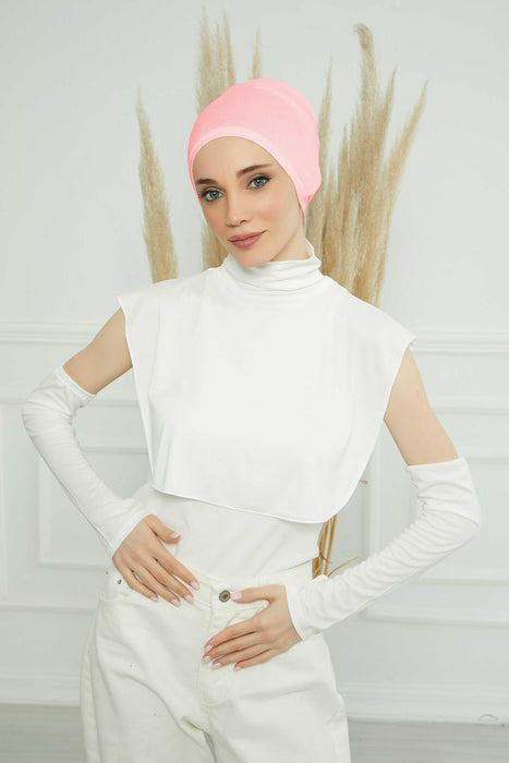 3 in 1 Neck Cover and Pair of Sleeve Extenders, Versatile Neck Coverage with Coordinating Dual Arm Warmers, Multipack Hijab Wear,KPT-2 Ivory