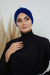 Velvet Shirred Instant Turban Headwrap, Soft Head Turban For Women Fashion Instant Turban Ready to Wear Pretied Chemo Headwear Hijab,B-13K Sax Blue