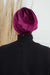 Velvet Shirred Instant Turban Headwrap, Soft Head Turban For Women Fashion Instant Turban Ready to Wear Pretied Chemo Headwear Hijab,B-13K Purple