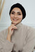 Velvet Elastic Instant Turban Bonnet Cap with Handmade Rose Detail at the Back Side, Soft Plain Color Velvet Pre-Tied Turban Hijab,B-53K Black