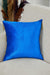 Elegant 18x18 Velvet Pillow Cover with Hanging Fringes, Decorative Cushion Cover for Modern Home Decorations, Housewarming Pillow Gift,K-352 Sax Blue
