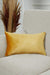 Double Lane Fringed Throw Pillow Cover, 20x12 Inches Large Decorative Pillow Cover for New Home Gift, Modern Home Pillow Designs,K-353 Mustard Yellow