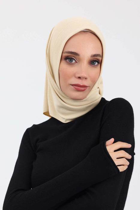 Stylish Ribbed Instant Turban Bonnet for Women, Stretchable Polyviscose Hijab Turban Bonnet, Easy Wear Instant Turban Bandana,B-45RB