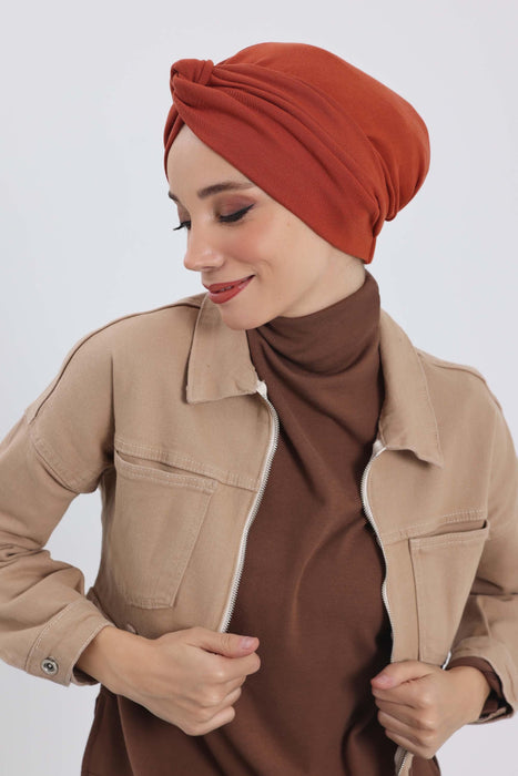 Stretchable Ribbed Winter Turban Bonnet for Women, Soft Polyviscose Headwrap, Cozy and Stylish Stretchable Headwrap for Cold Weather,B-4RB