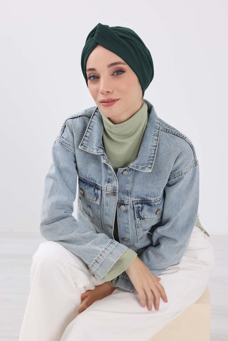 Stretchable Ribbed Winter Turban Bonnet for Women, Soft Polyviscose Headwrap, Cozy and Stylish Stretchable Headwrap for Cold Weather,B-4RB