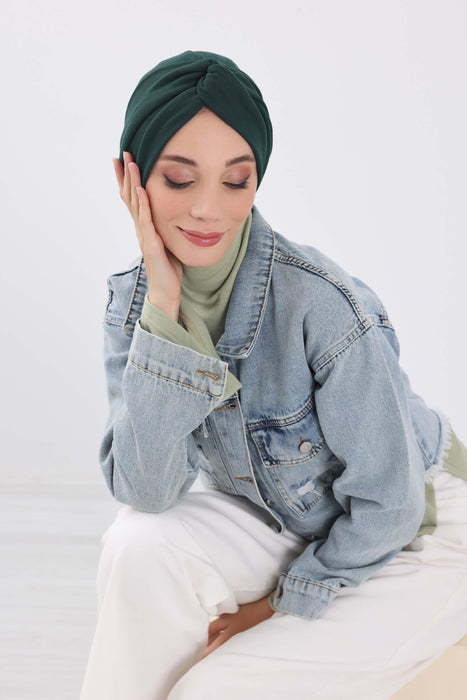 Stretchable Ribbed Winter Turban Bonnet for Women, Soft Polyviscose Headwrap, Cozy and Stylish Stretchable Headwrap for Cold Weather,B-4RB