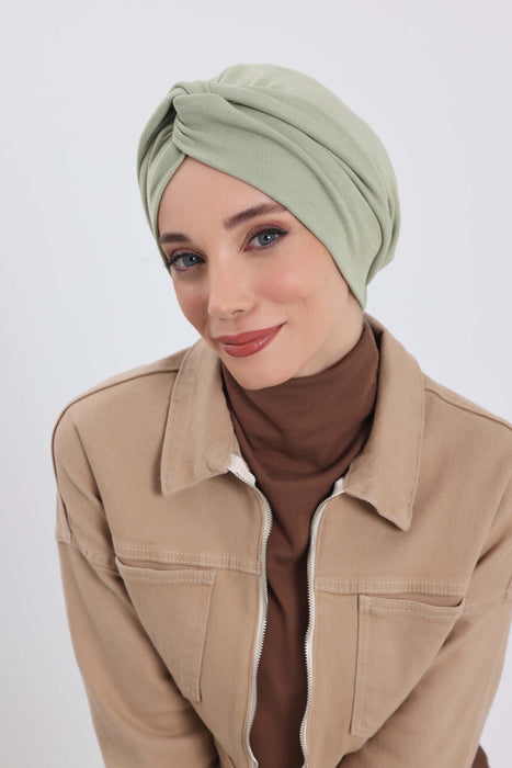 Stretchable Ribbed Winter Turban Bonnet for Women, Soft Polyviscose Headwrap, Cozy and Stylish Stretchable Headwrap for Cold Weather,B-4RB