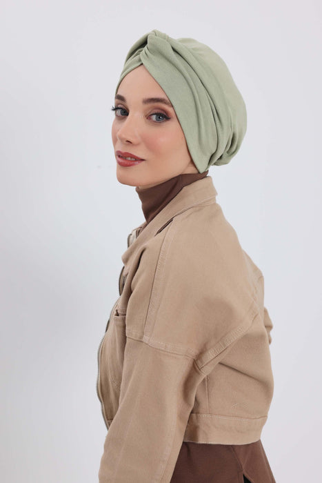 Stretchable Ribbed Winter Turban Bonnet for Women, Soft Polyviscose Headwrap, Cozy and Stylish Stretchable Headwrap for Cold Weather,B-4RB