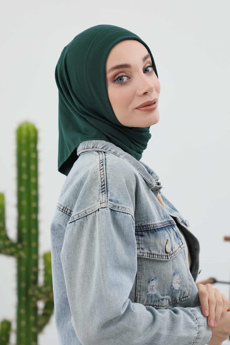 Stylish Ribbed Instant Turban Bonnet for Women, Stretchable Polyviscose Hijab Turban Bonnet, Easy Wear Instant Turban Bandana,B-45RB