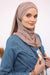 95% Cotton Adjustable Hijab Shawl, Easy to Wear Shawl Head Scarf for Women for Everyday Elegance, Instant Shawl for Modest Fashion,CPS-31 Mink