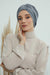 Sun Protective Aerobin Bonnet Cap for Women, Stylish & Flexible Wrinkle-Resistant Instant Turban, Comfortable Chemo Headwear for Women,B-69 Grey