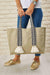 Polyamide Canvas Hand Shoulder Tote Bag with Tassels Casual Daily Bag Large Capacity Shopping Bag,C-15 Mold Green