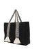 Polyamide Canvas Hand Shoulder Tote Bag with Tassels Casual Daily Bag Large Capacity Shopping Bag,C-15 Black