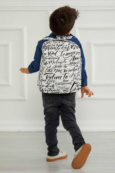 Preschool Backpack Kindergarten Little Kid Toddler School Backpacks for Boys and Girls Patterned Oversized Kid's Backpack 13'',CS-7B