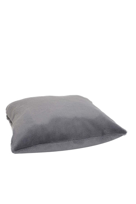 Super Soft Luxury Solid Pillow Cover made from High Quality Plush Fabric, Rabbit Fur Throw Pillow Cover with an Elegant Design,P-1 Grey