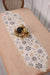 Christmas Table Runner with Lace Embroidery Table Cloth for Home Kitchen Decorations Wedding, Parties, BBQs, Everyday,R-38K Star Pattern 2 - Ivory