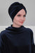 Velvet Maharajah-Style Instant Turban Hijab for Women, Elegant Pre-Tied Velvet Headwrap, Luxurious Lightweight Modest Hijab Headwear,B-4K Navy Blue