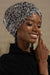 Contemporary Sequined Instant Turban for Women, Shiny and Comfortable Easy Wrap Turban Head Cover, High Quality Breathable Bonnet Cap,B-9PUL Silvery Grey-Brown