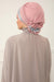 Two Colors Instant Turban Lightweight Chiffon and Sequined Scarf Head Turbans For Women Headwear Stylish Elegant Design,HT-47P Powder - Silver