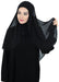 Practical Black Veil, Instant Chiffon Shawl and Veil, Practical Shawl, Modest Head Scarf Turban Hijab and Veil,PC-1 Black