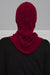 Premium Soft Fleece Instant Turban Bonnet for Women, Head and Neck Full Coverage Hijab Head Wear, Soft & Comfortable Modest Head Wrap,TB-1P Maroon