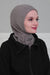 Premium Soft Fleece Instant Turban Bonnet for Women, Head and Neck Full Coverage Hijab Head Wear, Soft & Comfortable Modest Head Wrap,TB-1P Grey