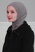 Premium Soft Fleece Instant Turban Bonnet for Women, Head and Neck Full Coverage Hijab Head Wear, Soft & Comfortable Modest Head Wrap,TB-1P Grey