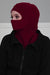 Instant Turban Fleece Lightweight Inner Bonnet Ninja Cap, Slip on Hijab, Balaclava Wind-Resistant Face Mask,TB-2P Maroon