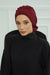 Instant Turban Lightweight Aerobin Scarf Head Turbans For Women Headwear Stylish Elegant Design,HT-91 Maroon