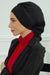 Instant Turban Lightweight Aerobin Scarf Head Turbans For Women Headwear Stylish Elegant Design,HT-91 Black