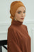 Instant Turban Lightweight Aerobin Scarf Head Turbans For Women Headwear Stylish Elegant Design,HT-91 Tawny Brown