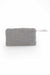 Teddy Fabric Handbag Toilet Bag Vanity Case Daily Bag with Leather Grip for Women,CE-16K Grey