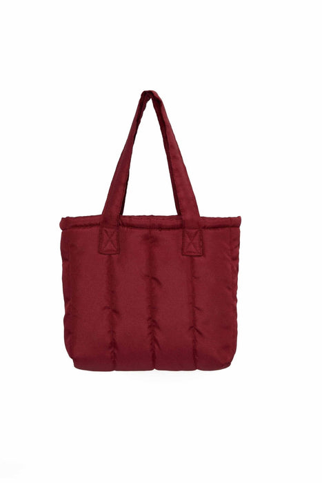 Sturdy and Stylish Handbag with Magnetic Closure, Strong Handmade Handbag made from Polyamide Fabric, Women's Tote Bag,CK-50 Maroon