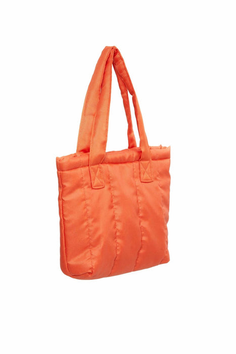 Sturdy and Stylish Handbag with Magnetic Closure, Strong Handmade Handbag made from Polyamide Fabric, Women's Tote Bag,CK-50 Orange