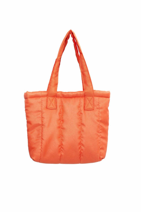 Sturdy and Stylish Handbag with Magnetic Closure, Strong Handmade Handbag made from Polyamide Fabric, Women's Tote Bag,CK-50 Orange