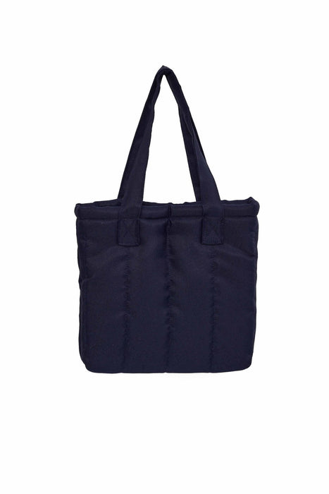 Sturdy and Stylish Handbag with Magnetic Closure, Strong Handmade Handbag made from Polyamide Fabric, Women's Tote Bag,CK-50 Navy Blue