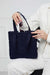 Sturdy and Stylish Handbag with Magnetic Closure, Strong Handmade Handbag made from Polyamide Fabric, Women's Tote Bag,CK-50 Navy Blue