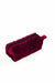 Velvet Zippered Makeup Bag with Handle, 10 x 4 Inches (25x10 cm.) Handmade Cosmetic Handbag, Elegant Soft Touch Makeup Bag for Women,CMB-7 Maroon