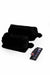 Plush Zippered Makeup Bag with Handle, 7.9 x 5.9 Inches (20x15 cm.) Handmade Cosmetic Bag with a Soft Touch,CMK-6 Black