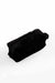 Plush Zippered Makeup Bag with Handle, 7.9 x 5.9 Inches (20x15 cm.) Handmade Cosmetic Bag with a Soft Touch,CMK-6 Black