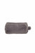 Plush Zippered Makeup Bag with Handle, 7.9 x 5.9 Inches (20x15 cm.) Handmade Cosmetic Bag with a Soft Touch,CMK-6 Grey