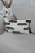 Decorative Throw Pillow Cover with Black and White Fringes, 20x12 Bohemian Lumbar Pillow Cover with a Fashionable Design,K-250 Ivory