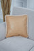 Luxe Faux Leather Quilted Pillow Cover with Teddy Edges, Solid Quilted Teddy Fabric Border Pillow Cover, 18x18 Inches Cushion Cover,K-305