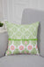 Spring-Inspired Throw Pillow Cover with Pom-Pom Trim, Handmade 18x18 Inches Paisley and Stripe Pillow Cover Design for Sofa and Couch,K-315 Suzani Pattern 79-80