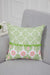 Spring-Inspired Throw Pillow Cover with Pom-Pom Trim, Handmade 18x18 Inches Paisley and Stripe Pillow Cover Design for Sofa and Couch,K-315 Suzani Pattern 79-80