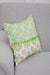 Spring-Inspired Throw Pillow Cover with Pom-Pom Trim, Handmade 18x18 Inches Paisley and Stripe Pillow Cover Design for Sofa and Couch,K-315 Suzani Pattern 79-80