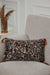 Leopard Patterned Velvet Pillow Cover with Eclectic Sequin Tassels, Two-Sided Bohemian Sparkle Cushion Cover for Chic Home Decor,K-378 Beige