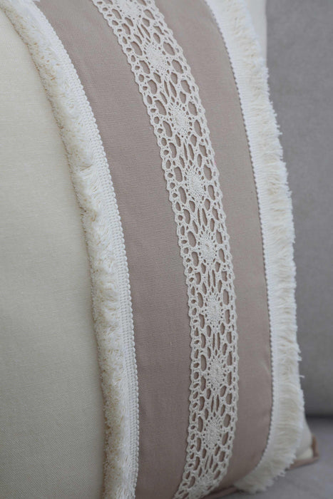 غطاء وسادة مزخرف عصري من بوهو مقاس 18 × 18 بوصة غطاء وسادة مربع بتصميم جميل، غطاء وسادة مزخرف يدويًا، K-252