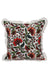 Boho Floral Throw Pillow Cover with Ruffles, Trendy Pillow Cover for Modern Living Rooms and Bedrooms, Anatolian Handicraft Cushion,K-160 Suzani Pattern 11 - Suzani Pattern 15