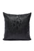 Boho Leather Solid Throw Pillow Cover, 18x18 Plain Handmade Cushion Cover for Cozy Homes, Modern Housewarming Gift for Friends,K-103 Black Snake Pattern